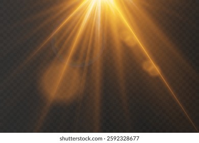 Special light and star flash effect.