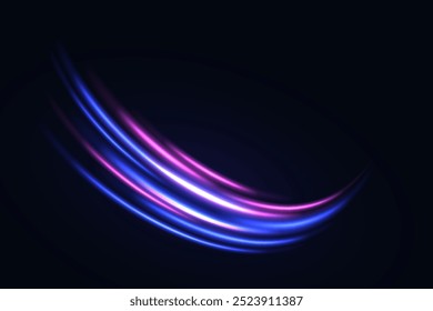 Special line and dynamic speed effect.Neon light space vector abstract.