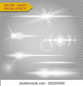 Special line flare light effects for design and decor