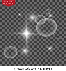 Special line flare light effects for design and decor