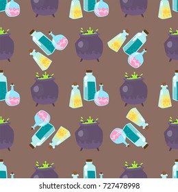 Special magic seamless pattern magician fantasy carnival mystery decoration vector illustration.