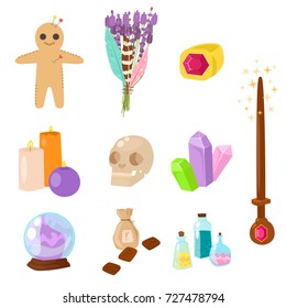 Special magic symbols vector illustration.