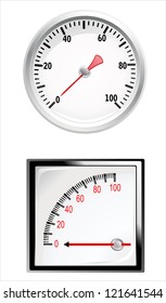 special manometer on white background