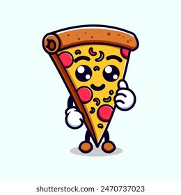 A special mascot to represent a pizza brand with an adorable and distinctive appearance aims to attract the attention of consumers, especially children, and create an identity that is easy to remember