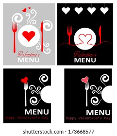 special menu design for valentine's day
