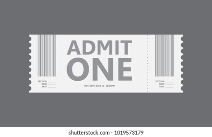 special movie ticket, vector design, eps10