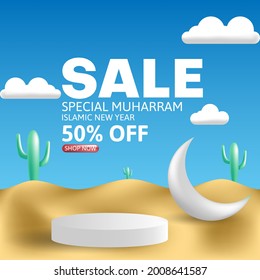special muharram sale . can be used for social media post, banner, poster, web page and others. vectro design of eps 10