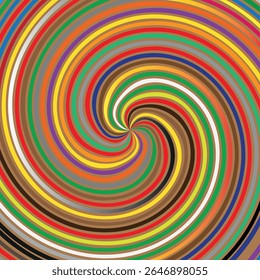Design especial de vórtice multicolorido