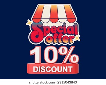 Special Offer 10% Percent Off VEctor Design