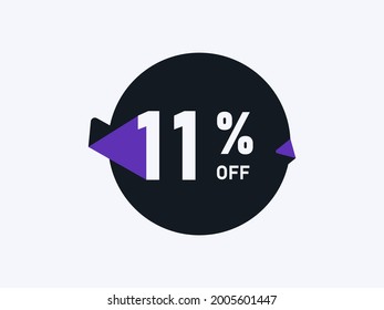 Special Offer 11% off Round Sticker Design Vector