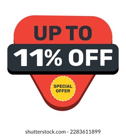 Special Offer up to 11% off vector template design.