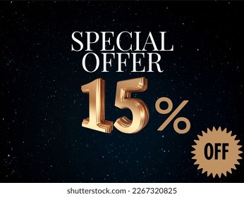 Special Offer 15% Off Dark Golden Effect