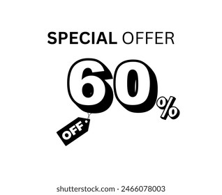 SPECIAL OFFER 20%  30%  40%  50%  60%  70%  80%  90% VECTOR    