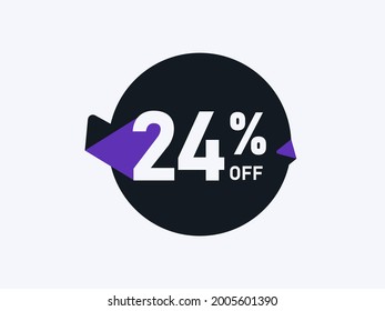 Spezielles Angebot 24 % Rabatt auf runden Sticker Design Vektor