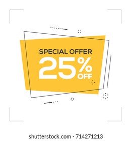 Special Offer 25% off Concept