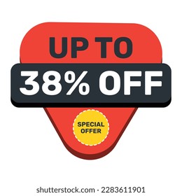 Special Offer up to 38% off vector template design.