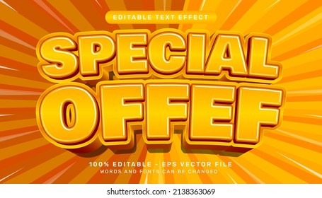 special offer 3d text effect and editable text effect