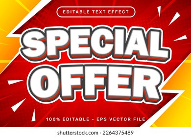 special offer 3d text effect and editable text effect