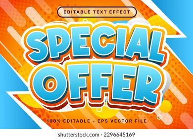 special offer 3d text effect and editable text effecT