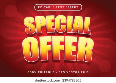 special offer 3d text effect and editable text effect