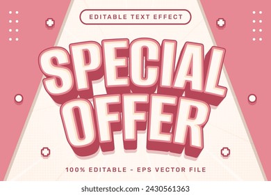 special offer 3d text effect and editable text effect