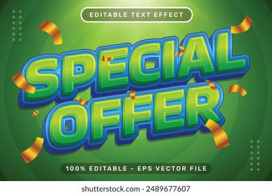 special offer 3d text effect and editable text effect