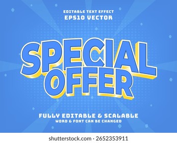 Sonderangebot 3D-Texteffekt, Schriftart editierbar, Typografie