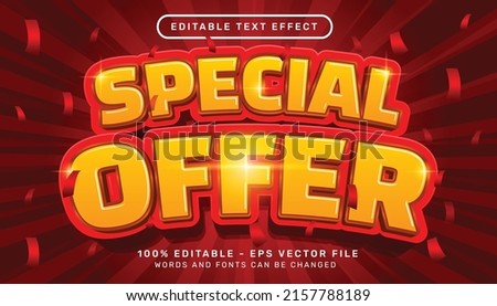 special offer 3d text effect and editable text effect
