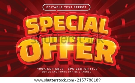 special offer 3d text effect and editable text effect
 商業照片 © 