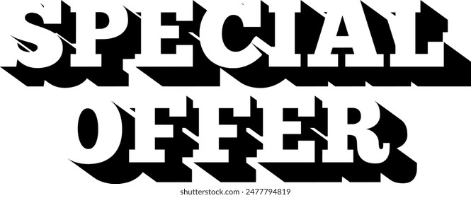Special offer 3D vector illustration 