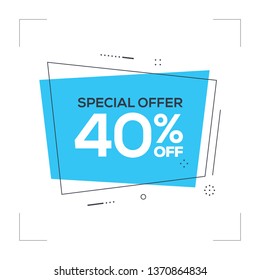 Special Offer 40% off Concept