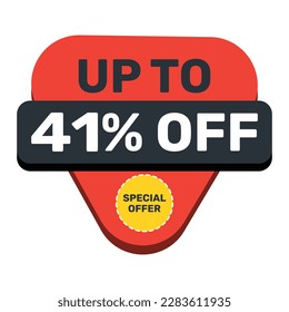 Special Offer up to 41% off vector template design.