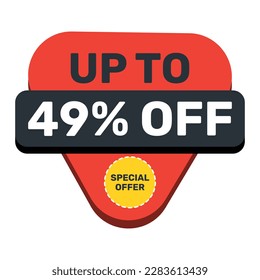 Special Offer up to 49% off vector template design.