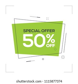 Special Offer 50% Off Concept