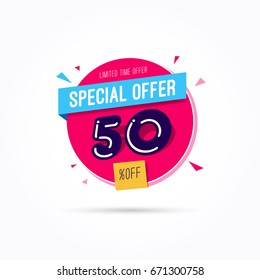 Special Offer 50% Off Label