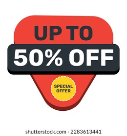 Oferta especial hasta un 50% de descuento en el diseño de plantillas vectoriales.