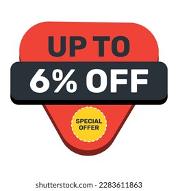 Special Offer up to 6% off vector template design.