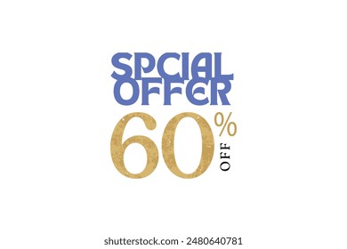 Oferta especial 60% de descuento Oferta especial 60% de descuento en etiquetas o adhesivos
