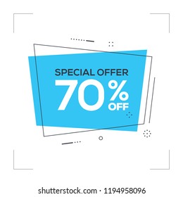 Special Offer 70% off Concept