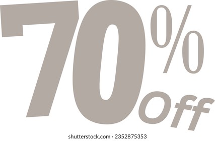 Special offer up to 70 percent off