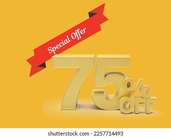 Special offer up to 75 percent off 