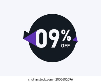Special Offer 9% off Round Sticker Design Vector