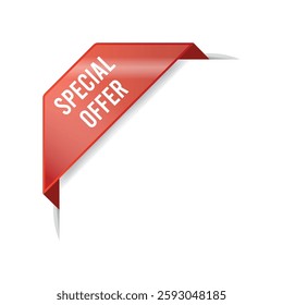 Special Offer Advertisement Corner Banner Vector Template