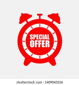a special offer alarm clock icon 