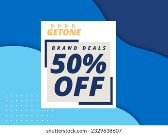 Special Offer Alert: 50% OFF Sale! Grab the Discounted Price with Our Exclusive Banner Design Template for Marketing Promotions!