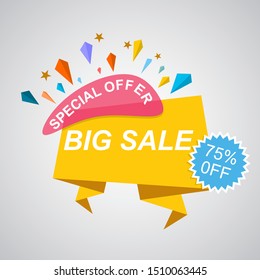 Special offer background vector illustration

