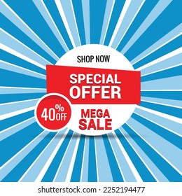 Special Offer Background Vector illustration