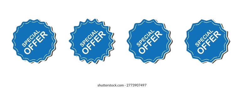 Special Offer Badge Icon Set – Discount Label, Sale Sticker, Promotion Tag Vector Collection