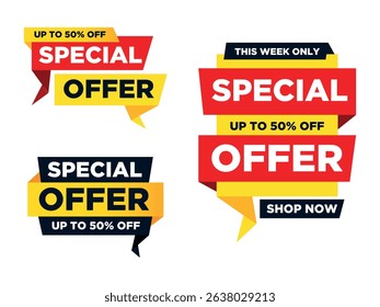 Special Offer Badges: Dynamic digital art illustrating the power of enticing special offers, inviting customers to embrace a world of significant savings.	
