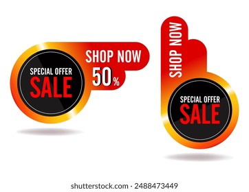 Special Offer Banner, Abstract, Discount and Special Offer, Sale, Colorful Banners, Collection of Discount Label, Offer Tag and Sale Sticker Design for Advertising and Promotion, Vector Format 